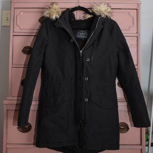 GORGEOUS black pea coat - puffer from American Eagle